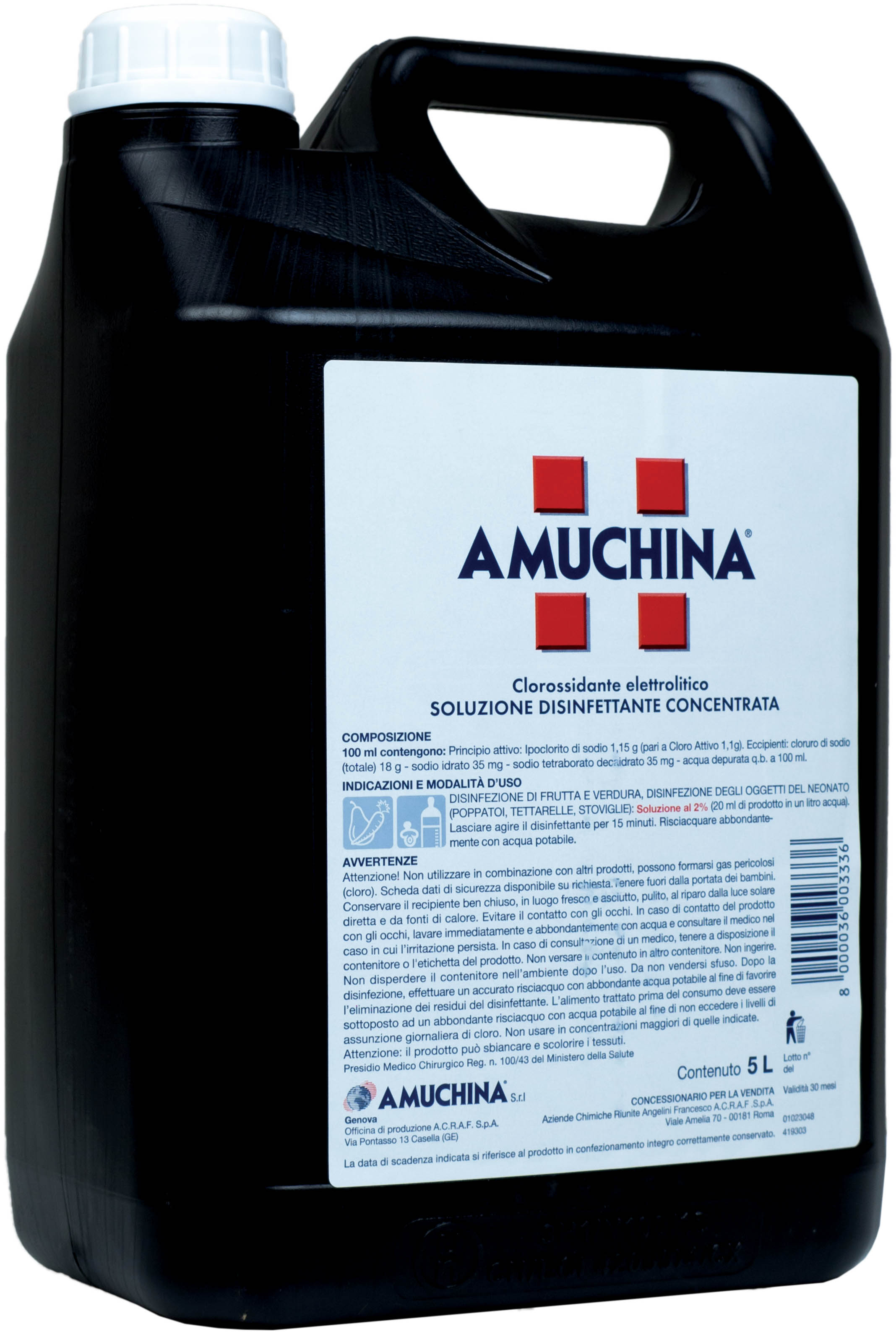 Amuchina disinfettante 100% elimina batteri e germi